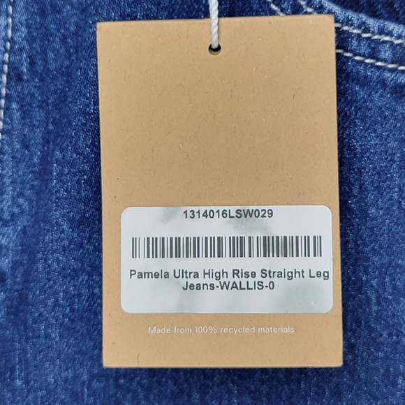 Reformation Pamela Ultra High Rise Straight Leg Jeans 29 NWT Wallis Chic - Picture 8 of 8